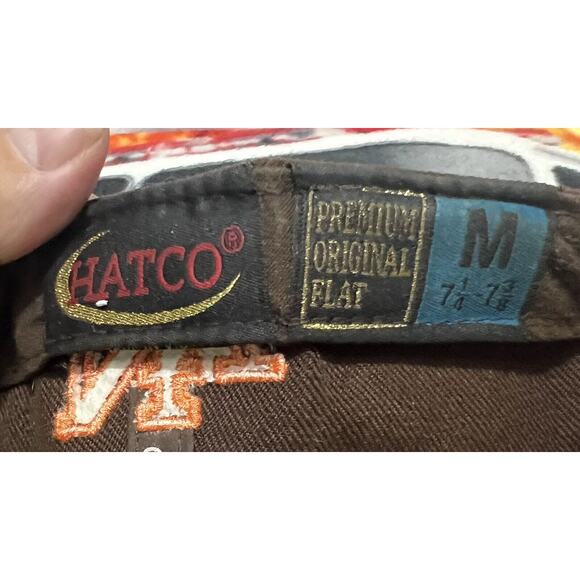New York City Cap‎ Embroidered Brown Hatco Flat Fitted Size Medium 7 1/4-7 3/8 - Picture 8 of 8